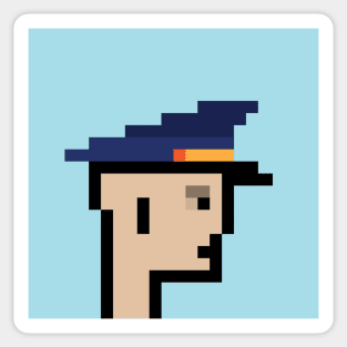 Pixel Art / Policeman / ToolCrypto #21 Sticker